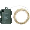 LOTTI Catena LINEARE 16M 160 MICROLED Bianco Caldo Diametro 1.5MM Luce Fissa + 7 Giochi di Luce + off Timer ON-off 8 Ore
