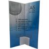 Wallazz Espositore Plexiglass 14,8x21 cm - Porta menu - Porta listino - Portafoto da Tavolo - Porta Foto - Plexiglass trasparente da Tavolo Verticale