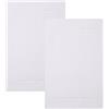 Betz Set di 2 scendibagni misure 50 x 70 cm 100% cotone scendibagno tappeto da bagno Premium qualità 650 g/m² 10 colori sono disponibili Colore bianco