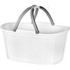 Stefanplast Elegance Cesta Biancheria con Maniglie, Plastica, Colori Assortiti