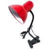 vetrinein rete Vetrineinrete® Lampada snodabile da scrivania con pinza braccio flessibile luce da tavolo orientabile con attacco per lampadine E27 (Rosso) M88