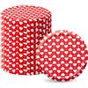 Pullmer Coperchi per barattoli 66 mm, coperchi a vite, coperchi Twist-Off (rosso cuore opaco, 20 pezzi)