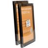 Nacnic 2 stoffe per tendine bianco e nero A4 (21x29.7cm). Colore Montatura Black