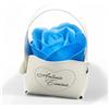 oggettando SET 12 Segnaposto CUORE PERSONALIZZABILE Rosa di sapone profumata Matrimonio, Nascita, Battesimo, Comunione, Laurea, Cresima, 18, 25 e 50 anni, Anniversari e Compleanni (Celeste)