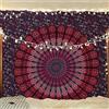 Bless International Arazzo da appendere alla parete con mandala psichedelico indiano hippie (viola rosa, 140 x 185 cm)