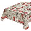 emmevi Tovaglia Cucina Antimacchia Bordata Cotone Plastificato Resistente Casa Moderna Mod.CINZ172 135X180