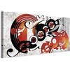 murando Quadro Astratto come Wassily Kandinsky 140x70 cm 1 pezzo Stampa su tela XXL Immagini moderni Murale Fotografia Grafica Decorazione da parete colorato come dipinto l-A-0022-b-a