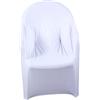 Zerci Beach Chair mobili Copertura Singola Elasticizzato Slipcover Divano Protector, White, Taglia Unica (Solo Copertina, Nessuna Sedia)