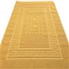 Casatessile Tappeto e Set da Bagno in Spugna con Rete Antiscivolo Torino Assorbente e Facile da Lavare - Giallo, 60x120 cm.
