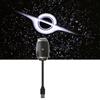 Generic Lampada da notte con proiettore Galaxy 2 in 1, lampada portatile USB con proiezione di stelle e cielo stellato, luci LED regolabili per camera da letto e tetto dell'auto (Buco nero)