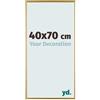 yd. Your Decoration - Cornice 40x70 cm - Oro - Cornice Decorativa Parete in Plastica con Vetro in acryl - Antiriflesso - 40x70 Cornice - Evry