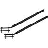 Generico Coppia Bracci per Stendibiancheria da balcone esterno, aste per ringhiera in ferro battuto pesante da 60CM, MADE IN ITALY