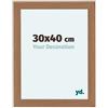 yd. Your Decoration - Cornice 30x40 cm - Noce Chiaro - Decorativa Parete in Legno con Vetro in acryl - Antiriflesso - 30x40 Cornice - Como