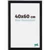 yd. Your Decoration - Cornice 40x60 cm - Nero Opaco - Decorativa Parete in Legno con Vetro in acryl - Antiriflesso - 40x60 Cornice - Catania