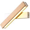 Lampada da parete LED Moderna, 6W Legno Applique da parete Girevole 360° Bianco Caldo 3000K Creativa Arte Illuminazione per Soggiorno Camera da letto Tromba delle scale,Bianca