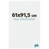 yd. Your Decoration - Cornice 61x91.5 cm - Bianco Lucente - Cornice Decorativa Parete in Plastica con Vetro in acryl - Antiriflesso - 61x91.5 Cornice - Evry