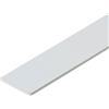 TENDAGGIMANIA Profilo Barra piatta in alluminio Bianco - Pesi per tende da interno Lunghezza 600CM- Altezza 4CM - Spessore 2MM - Pesi per tende a pannello e a pacchetto