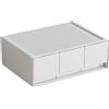 Generic Organizzatore del cassetto della scrivania - Cassetto di archiviazione impilabile, vassoio da scrivania, cassetto del'ufficio compatto | 9.06x6.69x3.15 pollici di organizzatore di stoccaggio scorrevo