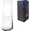 All Things Personalised Vaso Vera personalizzato inciso da 25 cm, personalizzabile con qualsiasi messaggio per qualsiasi occasione, scegli tra una varietà di caratteri, confezione regalo inclusa, inciso al laser, ideale per