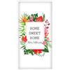MG Design Cornice 50x100 cm - colore Bianco, in legno, con vetro acrilico - da appendere in verticale o in orizzontale, senza sfondo, per foto, poster, puzzle