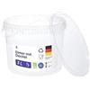 BenBow Secchio con coperchio 3l trasparente 10x 3 litri - sicuro per gli alimenti, stabile, ermetico - secchio di plastica con manico - vuoto