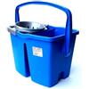FOFO' Fercasashop® - secchio doppia vasca con strizzatore 14lt. 2 Vasche da 7 litri con Strizzatore Per Pulizia Casa, Ufficio, Uso Professionale