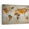 ARTTOR Quadro su Tela 100x70cm Stampe da Parete Mondo mappa continenti geografia Grandi Decorazione Murale Camera da Letto 1 pezzo Quadri Moderni Soggiorno Grafica Immagini Wall Art Canvas AA100x70-2783