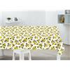 HOME ZEN HOUSEHOLD LINEN TOVAGLIA PLASTICA LAVABILE PVC IMPERMEABILE COPRITAVOLO PLASTIFICATO STAMPATO FELPATO TNT (FANTASIA 3, 120 X 160 CM)