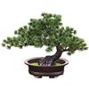 Verve Jelly Piante Artificiali in Vaso, Albero Bonsai Artificiale in Vaso Finto Pino Giapponese Bonsai Simulazione Pianta Finta Albero Bonsai Artificiale per Ufficio Decorazione Domestica Display