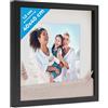 PHOTOLINI 3D cornice 40x40 cm nero, profonda con vetro e passe-partout, cornice per oggetti fino a 1,5 cm di profondità, legno MDF - perfetta per il fai da te e come regalo