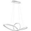 TEKHOME Lampadario LED Moderno 38W CCT 3000K-4000K-6500K, Lampada a Sospensione Design Contemporaneo per Soggiorno Sala da Pranzo Cucina, Bianco - A07-B3C (3 COLORE)