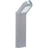 TAO LUCE ZEN Single, Faro LED Verticale per Illuminazione Esterna, Finitura Alluminio Anodizzato, Design Minimalista, 6W, 600 Lumen, IP66, Altezza 53,2 cm