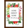 MG Design Cornice 30x45 cm - colore Marrone, in legno, con vetro acrilico - da appendere in verticale o in orizzontale, senza sfondo, per foto, poster, puzzle