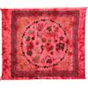 Seamar Copritutto Grande Fondale Marino 100% Cotone 210x230cm Copridivano Telo Mare Maxi Batik Copriletto Estivo (Rosso)