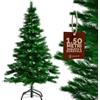 CASARIA® Albero di Natale Finto Verde 150 cm 360 Punte Incl. Base in Metallo Abete Artificiale PVC Montaggio Rapido