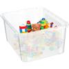 KADAX Contenitore rettangolare per la conservazione con coperchio, contenitore per la conservazione, contenitore impilabile, scatola di plastica, scatola di plastica, contenitore salvaspazio (20L