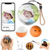 Dujuanus Core Memory Orb - Decorazione Natalizia con Sfera di Cristallo Magica, Personalized Uploadable Videos & Photos 3d Video Crystal Ball (Orange)