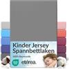 etérea Himmlische Qualität etérea Jersey lenzuolo con angoli 80x160-80x180 cm Grigio Epaisseur 15-20 cm - 100% Cotone - Oekotex materasso Letto copripiumino - lenzuola 80x160cm - 80x180cm Gray