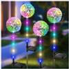 EBILUN Dente di leone a energia solare da giardino, lampada LED per esterni a fiori paesaggistica, impermeabile, luci per prato e cortile (4 pezzi)