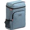 TATAY Zaino Borsa Frigo 25L | Zaino Termico Antifuga | Spallacci e Schienale Imbottiti | Mantiene Freddo 12h | Chiusura Ermetica con Cerniera | 6 Tasche | 31x19x35cm - Blu Denim