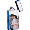 Aolun Accendini personalizzati con nome della foto Immagine incisa personalizzata Accendino elettrico USB Ricaricabile Regalo per la festa del papà, compleanno