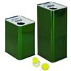 SA.FE 10x Lattina latta in metallo per olio contenitore 5lt con tappo e maniglia