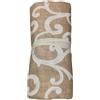 Corredocasa Gran Foulard Multiuso, Made in Italy - Copridivano e Copriletto Fantasia Elegante - Telo Arredo Copritutto con Tessuto Resistente e Traspirante in Cotone e Poliestere (Beige Giulia, 180x280)
