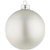Magie di Natale Palline per albero di Natale in vetro decorate (8, Bianco Opaco, 7 cm)