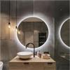 STYLE GLASS Specchio Rotondo da Parete RUBLO 60 cm, Specchio Retroilluminato Bagno, Led 4000K, Specchiera Bagno Made in Italy Bordo Filo Lucido Moderno