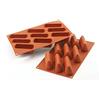 Silikomart 26.126.00.0060 SF126 Stampo Forma Gianduiotto 9 cavità Silicone Terracotta