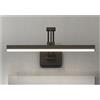 OUHFCASN Lampada da parete a LED Lampada da specchio for bagno Lampada da specchio for il trucco retrattile Nero Bianco Apparecchio di illuminazione Sopra applique da parete murale Luce per esposizione artisti