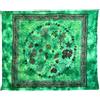 Seamar Copritutto Grande Fondale Marino 100% Cotone 210x230cm Copridivano Telo Mare Maxi Batik Copriletto Estivo (Verde)