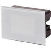 FANTAS LIGHTING FARETTO SEGNAPASSO LED VETRO PER CASSETTA 503 3W 4000K 220/230VAC IP65 PER INTERNO ED ESTERNO LUCE BIANCO NATURALE