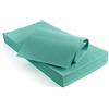 SOLEPLASTIC 25 Tovaglie Monouso Tessuto non Tessuto (100 x 100 cm) - 50 gr m/q Idrorepellenti - Tovaglia Usa e Getta per Ristoranti, Pub, Pizzeria, Catering e Uso Domestico (VERDE TIFFANY)